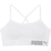 imagePUMA Girls 2 Pack Super Soft Seamless BraletteLight Grey HeatherWhite
