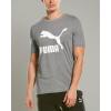 imagePUMA Mens Classics Logo TeeLogoMedium Gray Heather