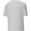 imagePUMA Mens Essentials Logo Tee Grey Standard Length Classic Fit Short Sleeve Cotton 100 TShirt Sports 58625307White Heather