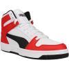 imagePUMA Mens LowtopWhiteblackhigh Risk Red