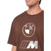 imagePUMA Mens Standard BMW M Motorsport Essentials Logo TeeEspresso Brown Aw24