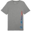 imagePUMA Mens Standard BMW M Motorsport Essentials Logo TeeMedium Gray Heather Ss24
