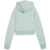 imagePUMA Womens Better Classics French Terry Cropped Hoodie Available in Plus SizesTurquoise Surf
