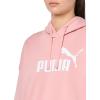 imagePUMA Womens Essentials Logo Fleece Hoodie Available in Plus Sizes Bridal Rose Medium