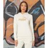 imagePUMA Womens Essentials Logo Fleece HoodieAlpine Snow