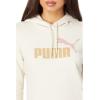 imagePUMA Womens Essentials Logo Fleece HoodieAlpine Snow