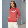 imagePUMA Womens Essentials Logo Fleece HoodieAstro Red