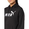 imagePUMA Womens Essentials Logo Fleece HoodieBlackgrey