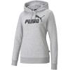 imagePUMA Womens Essentials Logo Fleece HoodieLight Gray Heather