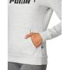 imagePUMA Womens Essentials Logo Fleece HoodieLight Gray Heather