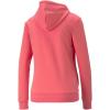 imagePUMA Womens Essentials Logo Fleece HoodieParadise Pinkwhite