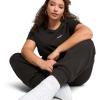 imagePUMA Womens Essentials Logo Fleece SweatpantsPuma Black Cuff Leg Ss25
