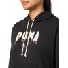 imagePUMA Womens Graphic HoodieBlack Double Up Ah25