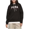 imagePUMA Womens Graphic HoodieBlack Double Up Ah25