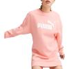 imagePUMA womens Essentials Crewneck Fleece DressPeach Smoothie