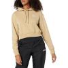 imagePUMA Womens Better Classics French Terry Cropped Hoodie Available in Plus SizesPrairie Tan