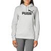 imagePUMA Womens Essentials Logo Fleece HoodieLight Gray Heather