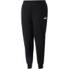 imagePUMA Womens Essentials Logo Fleece SweatpantsCotton Blackpuma White