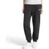imagePUMA Womens Essentials Logo Fleece SweatpantsPuma Black Cuff Leg Ss25