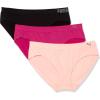 imagePUMA Womens Plus Size 3 Pack Seamless Bikini UnderwearElektro PeachFuchsia