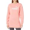 imagePUMA womens Essentials Crewneck Fleece DressPeach Smoothie