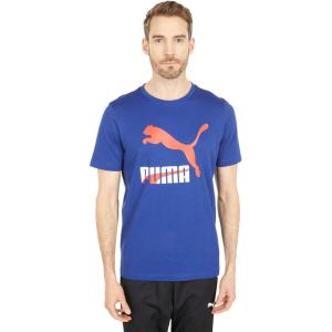imagePUMA Mens Classics Logo TeeElektro Blue