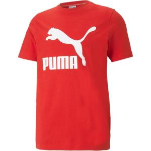 imagePUMA Mens Classics Logo TeeLogoHigh Risk Red