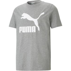 imagePUMA Mens Classics Logo TeeLogoMedium Gray Heather