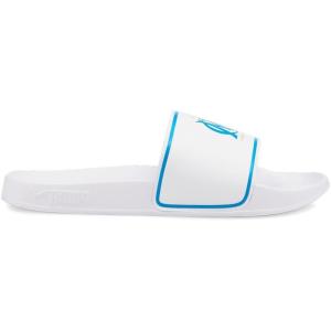 imagePUMA Mens Leadcat 20 Slide SandalCool Mid Graypuma Blackrickie Orange