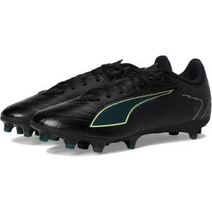 imagePUMA Mens Ultra Play Firm ArtificialGround Soccer Cleats SneakerBlackfizzy Lightgreen Terrain Ah25