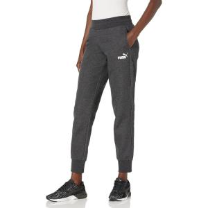 imagePUMA Womens Essentials Fleece SweatpantsDark Gray Heatherwhite