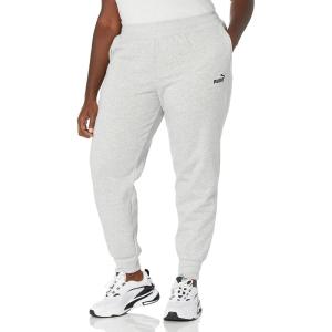 imagePUMA Womens Essentials Fleece SweatpantsLight Gray Heatherpuma Black