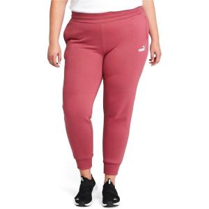 imagePUMA Womens Essentials Fleece SweatpantsMauvewoodwhite