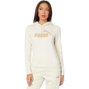 imagePUMA Womens Essentials Logo Fleece HoodieAlpine Snow