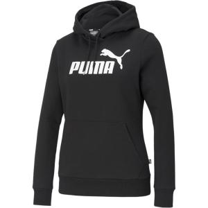 imagePUMA Womens Essentials Logo Fleece HoodieBlack