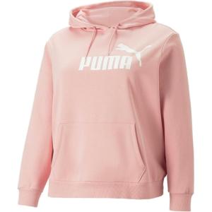 imagePUMA Womens Essentials Logo Fleece HoodieBridal Rosewhite