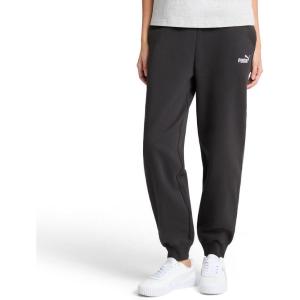 imagePUMA Womens Essentials Logo Fleece SweatpantsPuma Black Cuff Leg Ss25