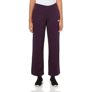 imagePUMA Womens Essentials Straight Leg Fleece SweatpantsMidnight Plum Aw24