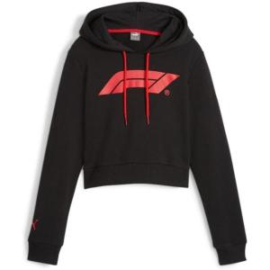 imagePUMA Womens Formula 1 Essentials Cropped HoodiePuma Black