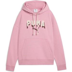 imagePUMA Womens Graphic HoodiePoised Pink Double Up Ah25