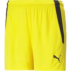 imagePUMA Womens Teamliga 4quot ShortsCyber Yellowpuma Black
