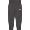imagePUMA Boys Core Logo Jogger Side Seam Pockets Elastic Waistband Pull on PantCharcoal Grey
