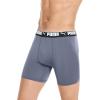 imagePUMA Mens 4 Pack Active Stretch Boxer BriefsBlackGrey