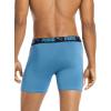 imagePUMA Mens 4 Pack Active Stretch Boxer BriefsBlue Combo