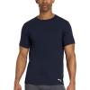 imagePUMA Mens 4 Pack Cotton Crewneck Short Sleeve TShirtBlackGreyWhiteNavy