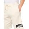 imagePUMA Mens Big Logo Fleece 10quot Shorts Available in Big ampamp TallAlpine Snow Ss25