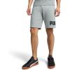 imagePUMA Mens Big Logo Fleece 10quot Shorts Available in Big ampamp TallMedium Gray Heather Ss25