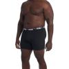 imagePUMA Mens Big ampamp Tall 3 Pack Athletic Fit Boxer BriefsPuma BlackCastlerock