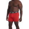 imagePUMA Mens Big ampamp Tall 3 Pack Athletic Fit Boxer BriefsPuma BlackHigh Risk Red