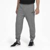 imagePUMA Mens Essentials Fleece Sweatpants Available in Big ampamp TallDark Gray Heather Closed Leg Ah21